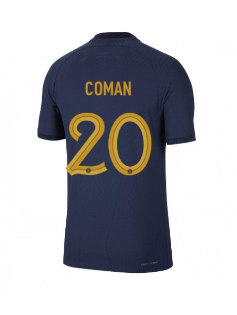 Billige Frankrike Kingsley Coman #20 Hjemmedrakt VM 2022 Kortermet